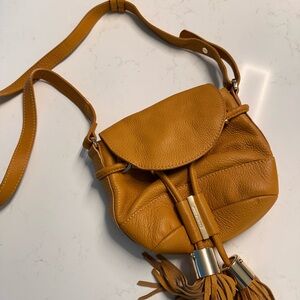 See by Chloe Tan Leather Crossbody Bag with Tassel